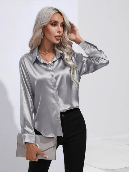 Isotta - Satijnen Blouse