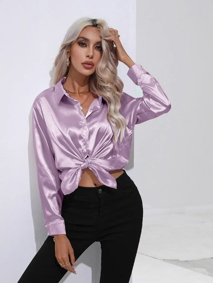 Isotta - Satijnen Blouse