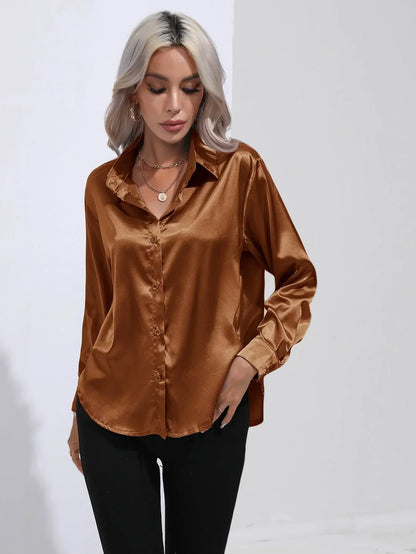 Isotta - Satijnen Blouse