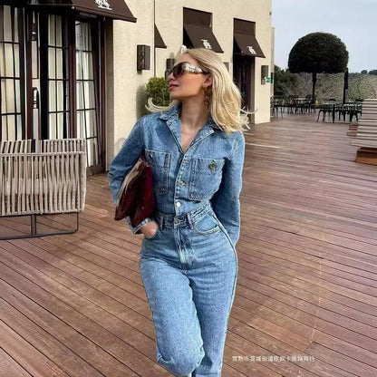 Fayenne - Denim Jumpsuit voor Dames