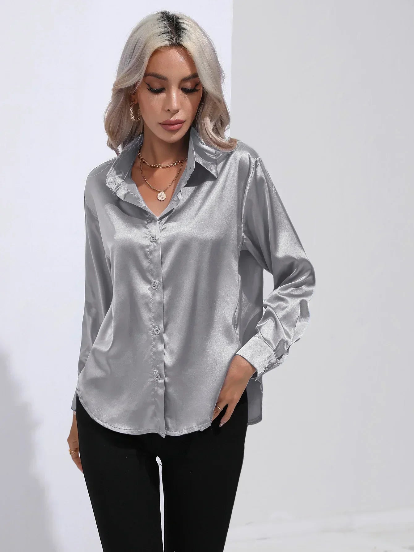 Isotta - Satijnen Blouse