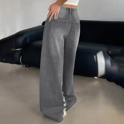 Baggy Wide Leg Jeans Voor Dames