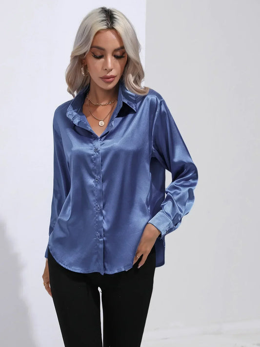Isotta - Satijnen Blouse