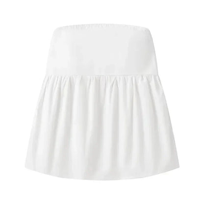 Gine - Trendy Strapless Off-Shoulder Top