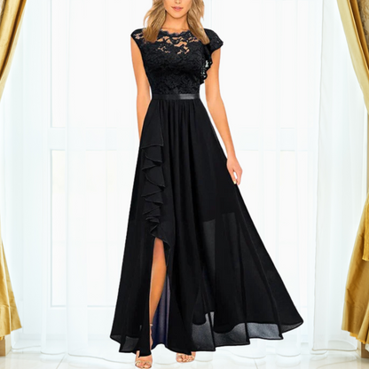 Lucienne - Elegant Lace Maxi Dress