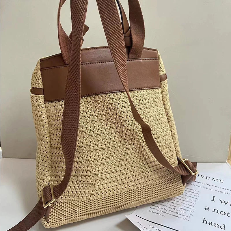 Sophie - Trendy Geweven Damesrugzak - Stijlvol en Functioneel