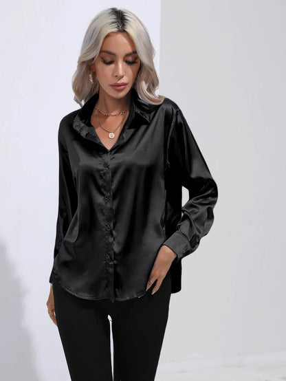 Isotta - Satijnen Blouse