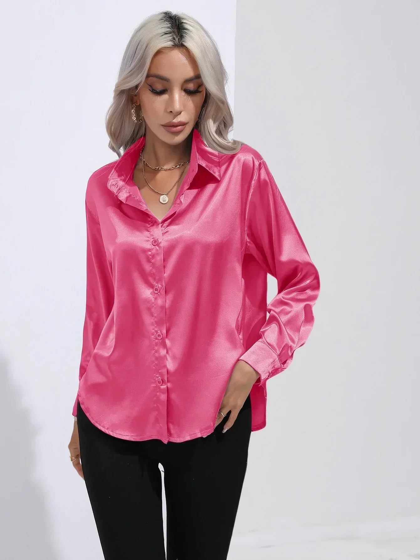 Isotta - Satijnen Blouse