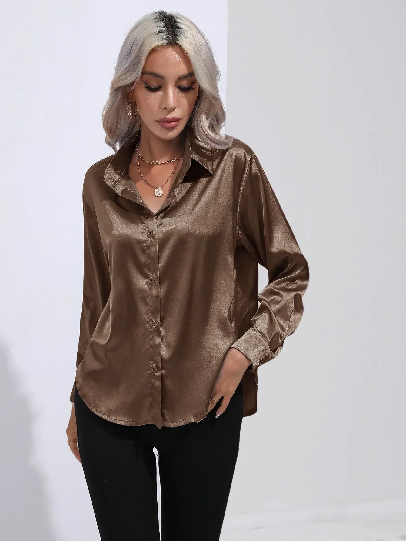 Isotta - Satijnen Blouse