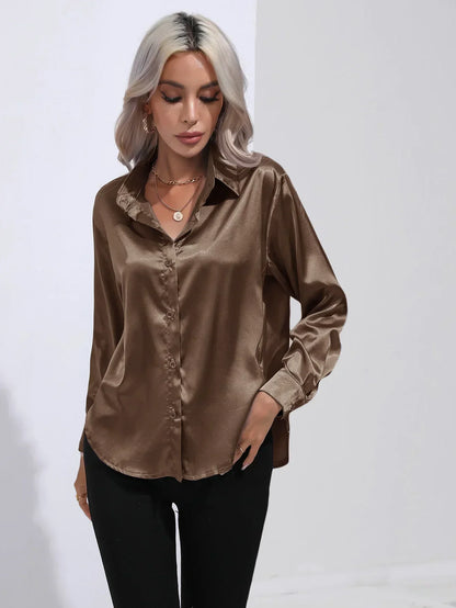Isotta - Satijnen Blouse