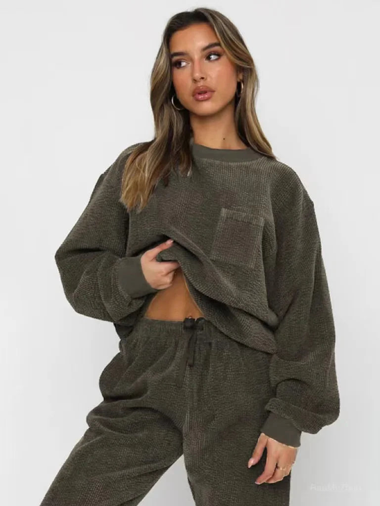 Genovia - Corduroy Tweedelige Damesset