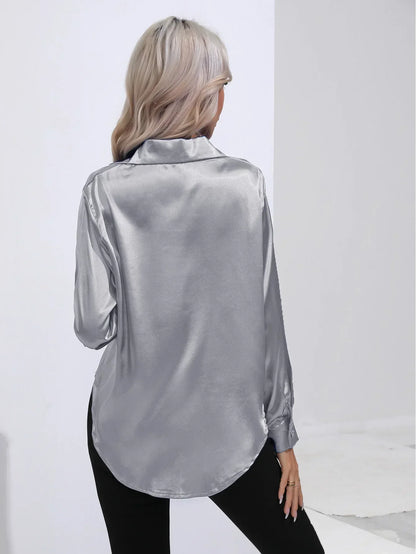 Isotta - Satijnen Blouse