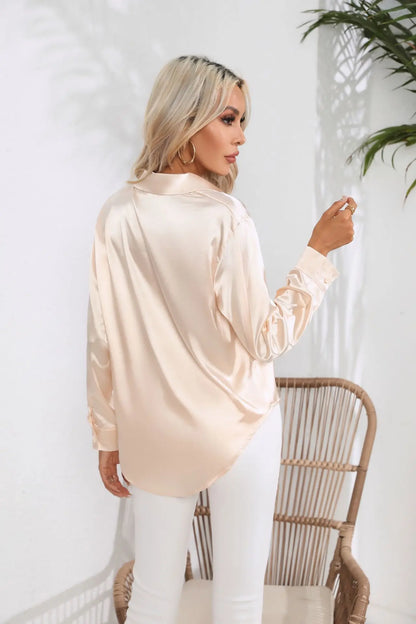 Isotta - Satijnen Blouse