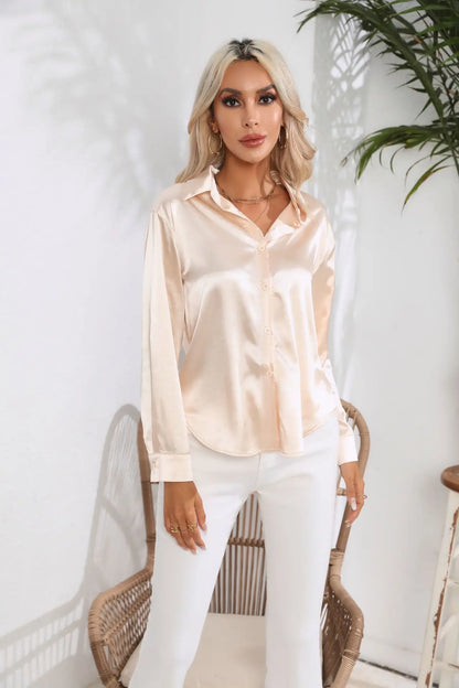 Isotta - Satijnen Blouse