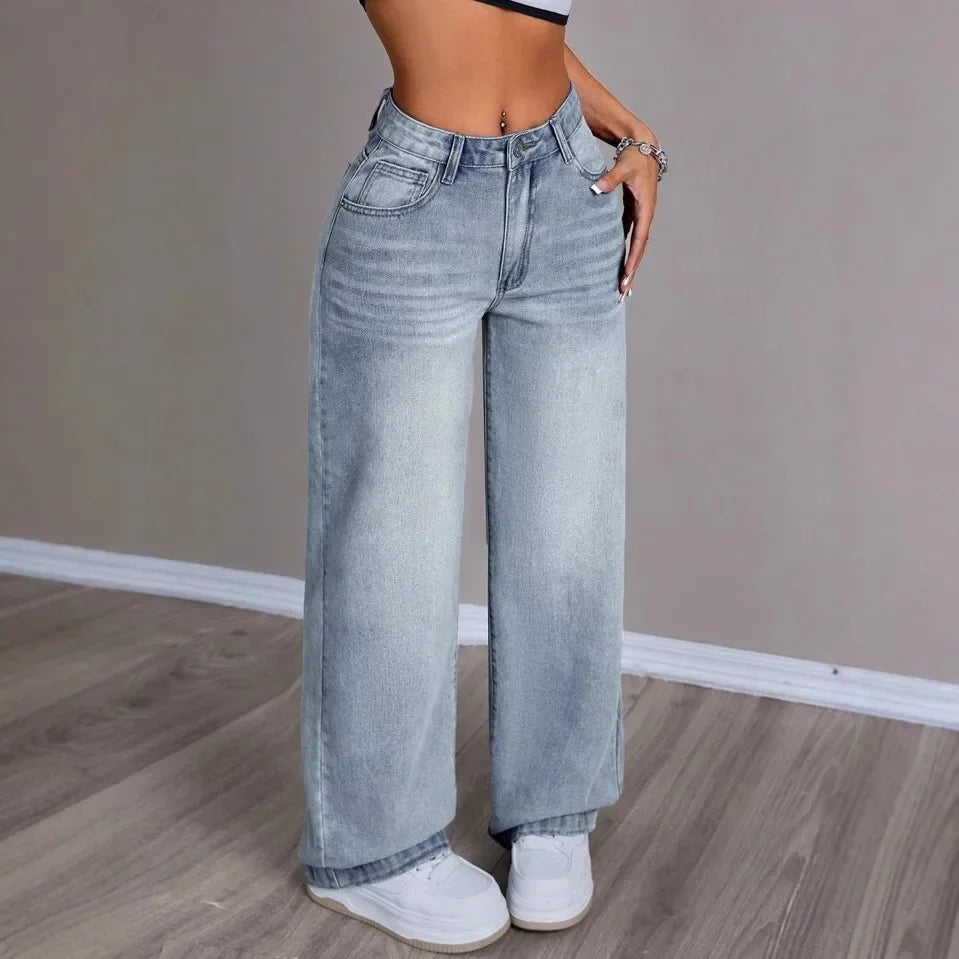 High Waist Wide Jeans