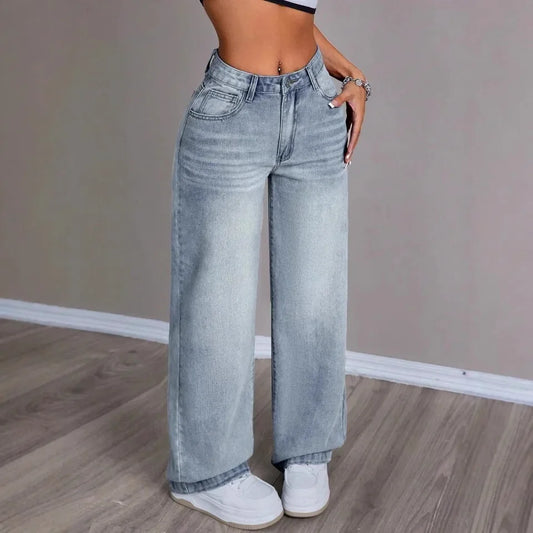 High Waist Wide Jeans