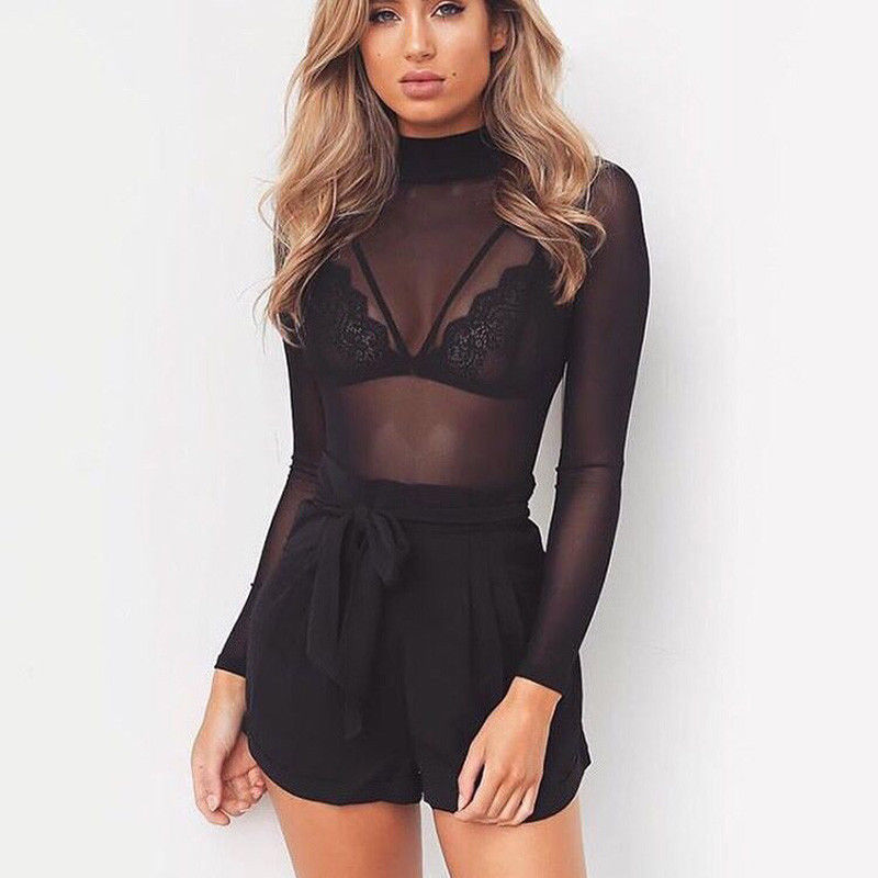 Grazia - Sexy Transparante Mesh Top