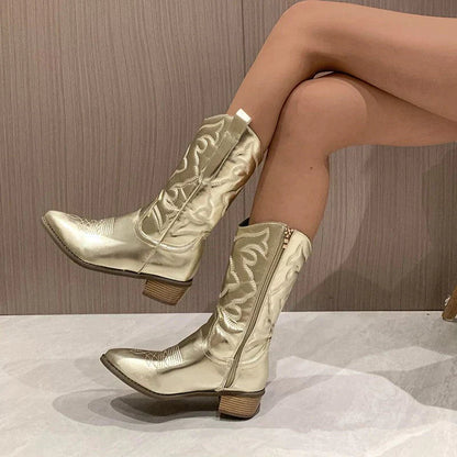 Sophie - Metallic Cowboy Laarzen