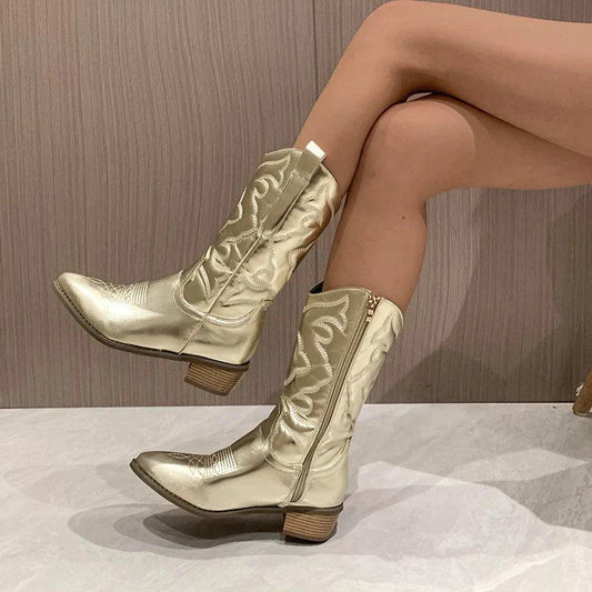 Sophie - Metallic Cowboy Laarzen