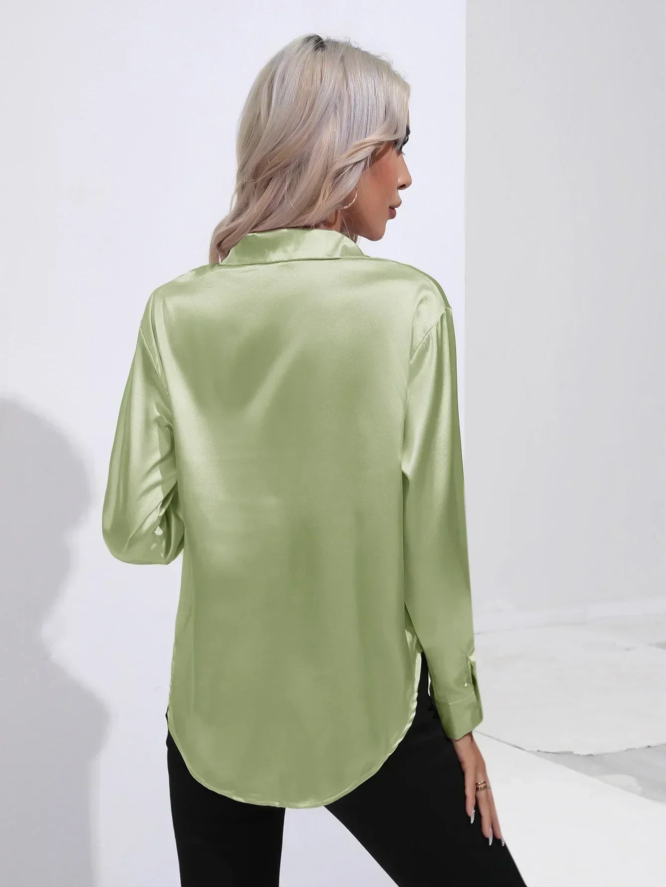 Isotta - Satijnen Blouse
