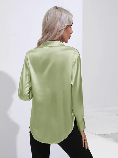 Isotta - Satijnen Blouse