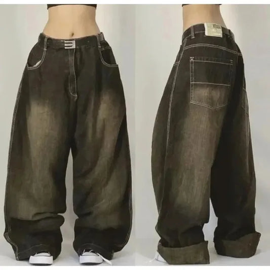 Isandro - Unisex Retro Baggy Cargo Jeans