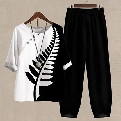 Noa - Trendy Bedrukte Outfit met Comfortabele Pasvorm voor Elke Dag