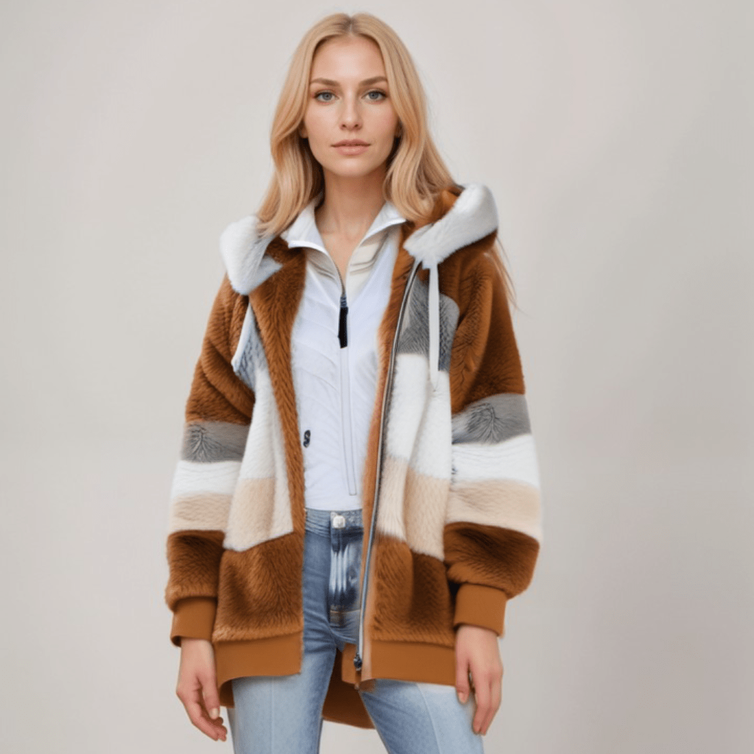 Dames Hoodie met Rits – Fleece Capuchonvest, Casual voor Dagelijks Gebruik