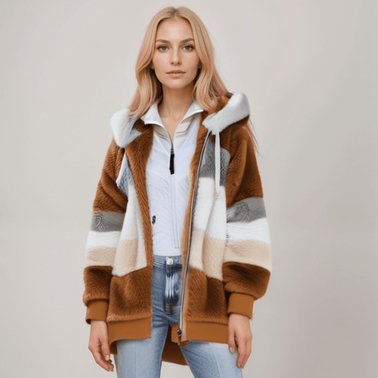 Dames Hoodie met Rits – Fleece Capuchonvest, Casual voor Dagelijks Gebruik