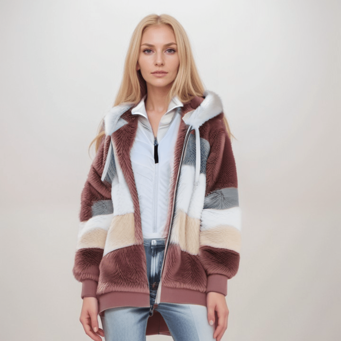 Dames Hoodie met Rits – Fleece Capuchonvest, Casual voor Dagelijks Gebruik