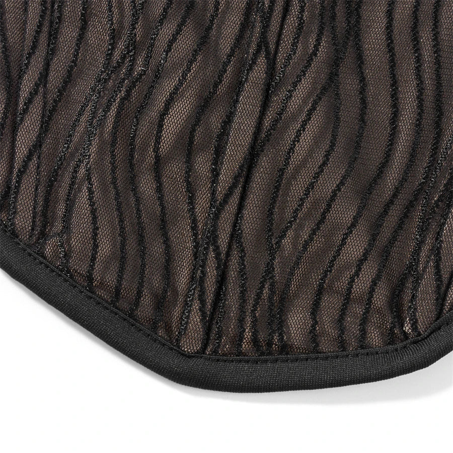 Helivienne - Zachte Mesh Cropped Korset