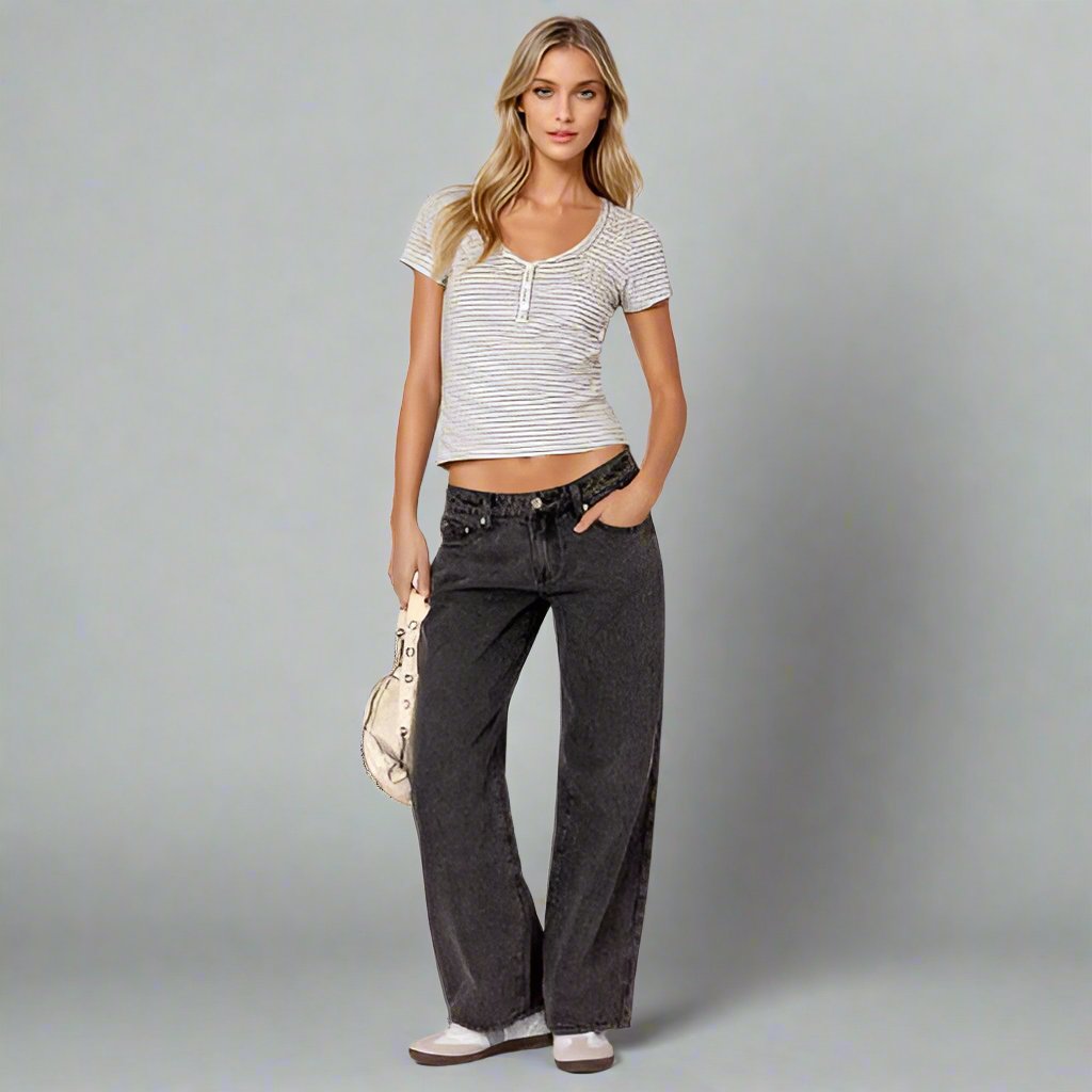 Romy - Low-Rise Jeans