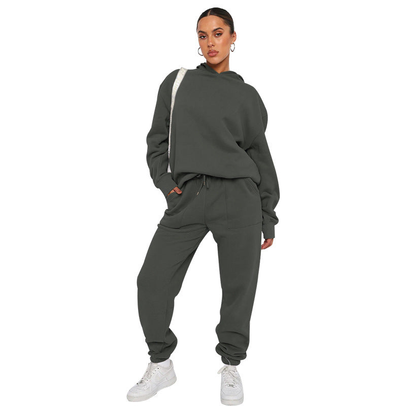 Dames Tweedelig Trainingspak – Hoodie en Joggingbroek Set, voor Sport, Thuis en Sportschool