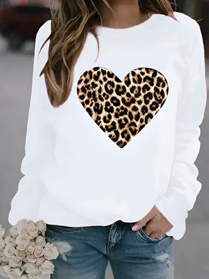 Coralie - Sweatshirt met Dierenprint