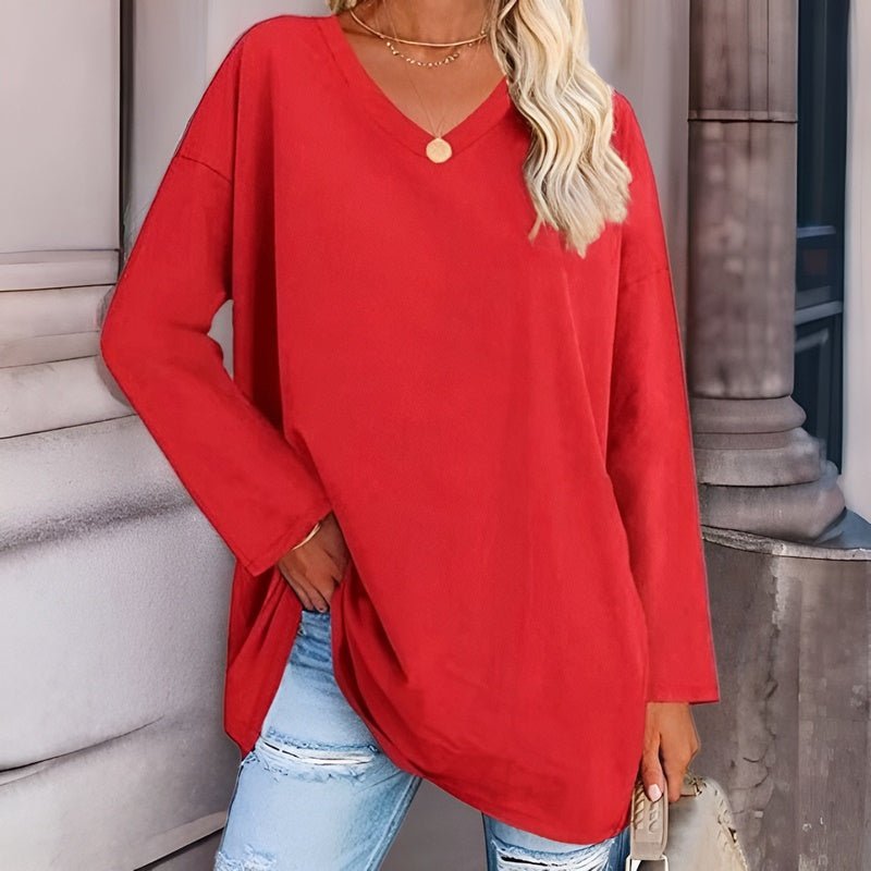 Dalina - Longsleeve Trui met V-hals