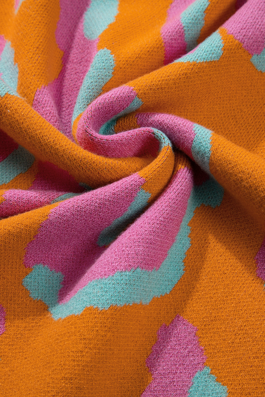 Elouise - Oranje Leopard Pullover