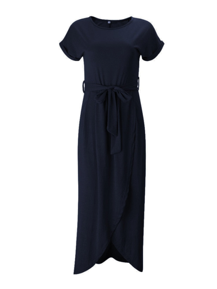 Julienne - Navy Wrap Jurk