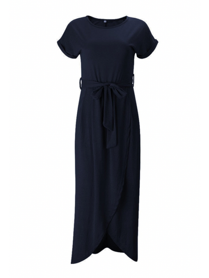 Julienne - Navy Wrap Jurk