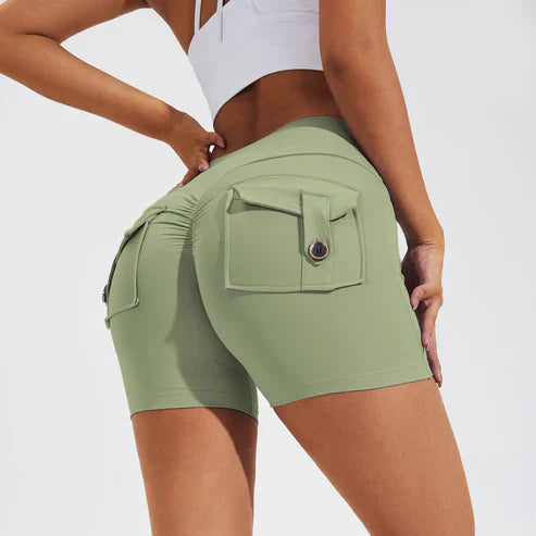 Zoe - Shorts met Hoge Taille en Push-Up Effect