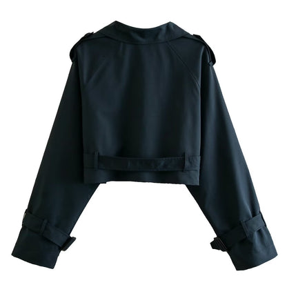 Yara - Stijlvolle Korte Trenchcoat