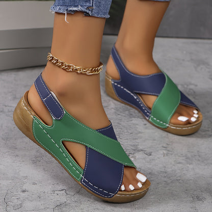 Livia - Trendy Color Block Sandalen