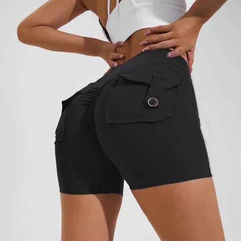 Zoe - Shorts met Hoge Taille en Push-Up Effect