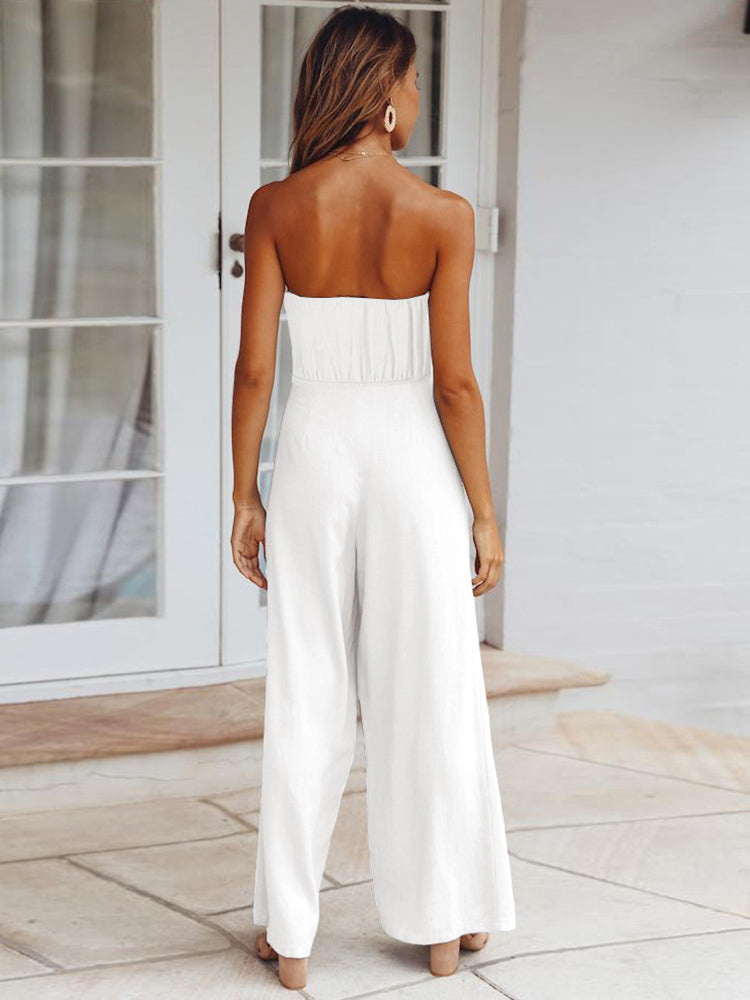 Odette - Chic Tie-Waist Jumpsuit