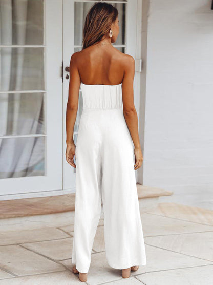 Odette - Chic Tie-Waist Jumpsuit