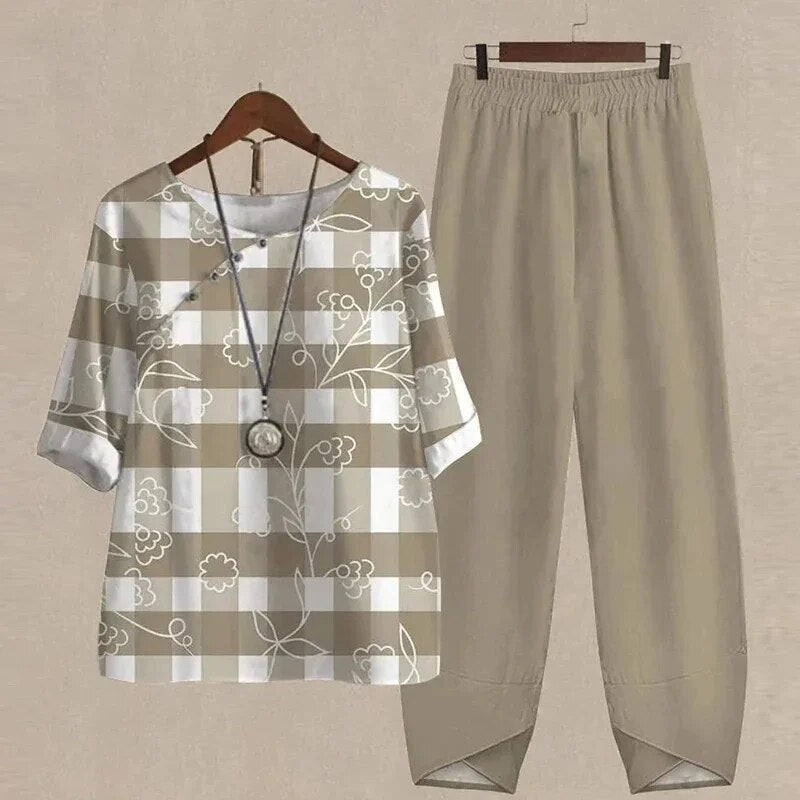 Noa - Trendy Bedrukte Outfit met Comfortabele Pasvorm voor Elke Dag