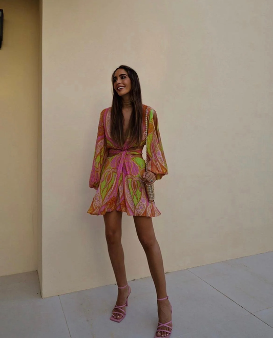 Zarina - Paisley Print Jurk