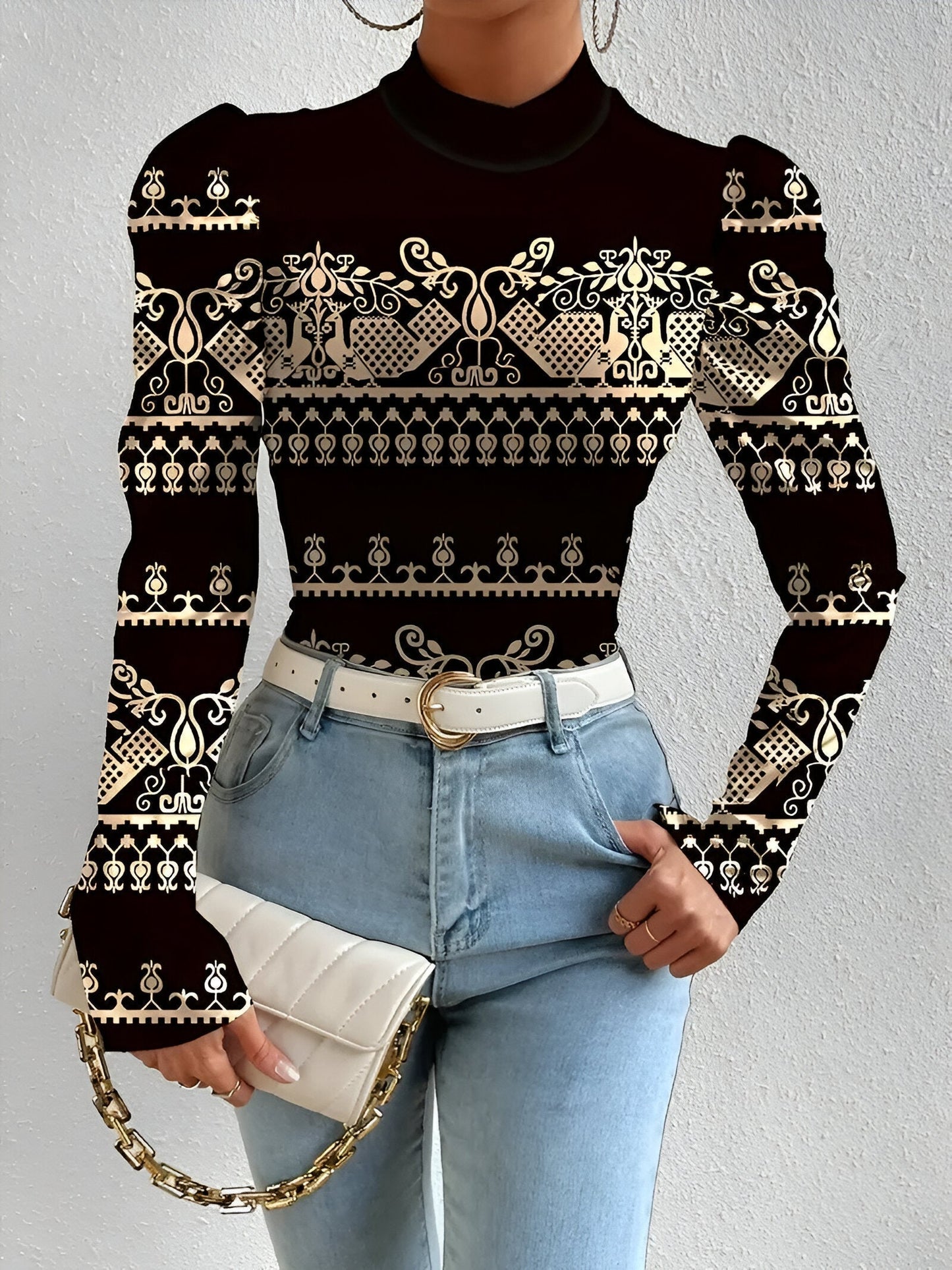 Charelle - Elegante Blouse met Bloemenprint