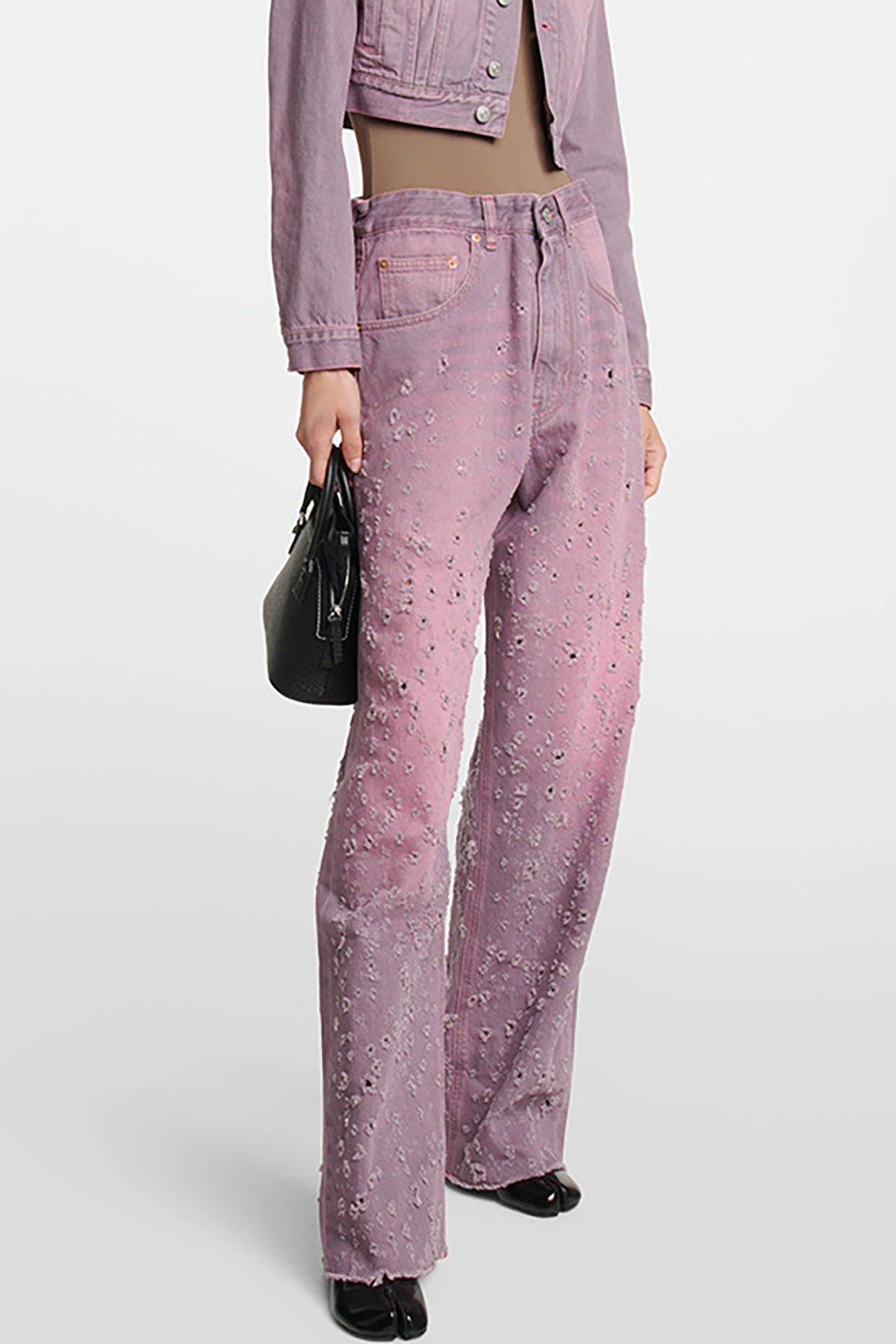 Karoline | Gewassen Wide-Leg-Jeans