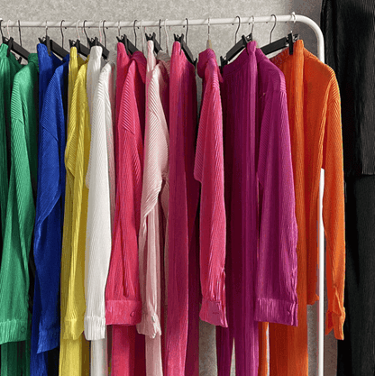 Lotte - Trendy Tweedelig Pak met Gedrapeerde Broek