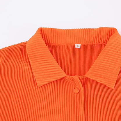 Lotte - Trendy Tweedelig Pak met Gedrapeerde Broek